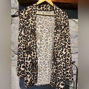 Leopard print open style cover, XS